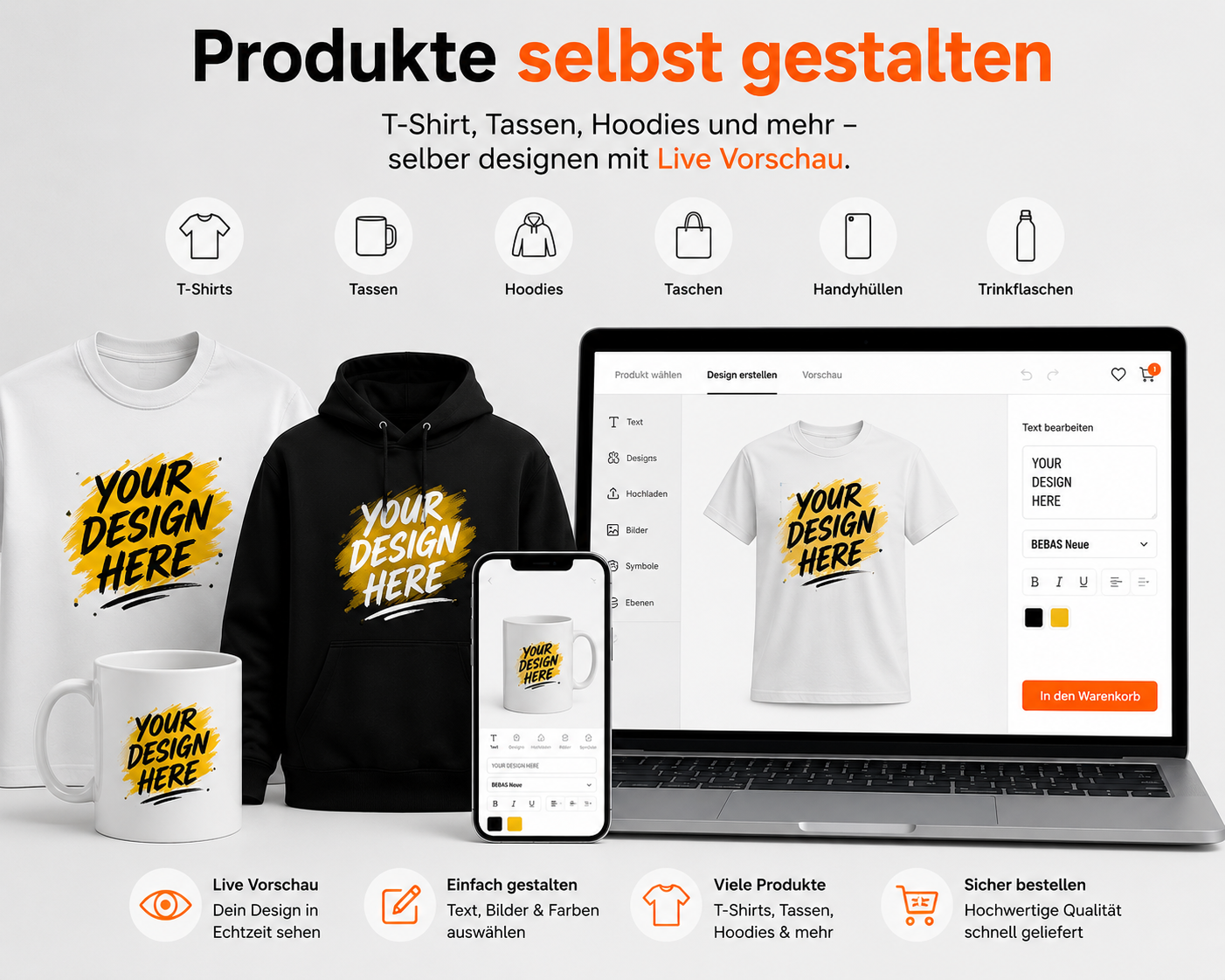 Produkte selbst gestalten